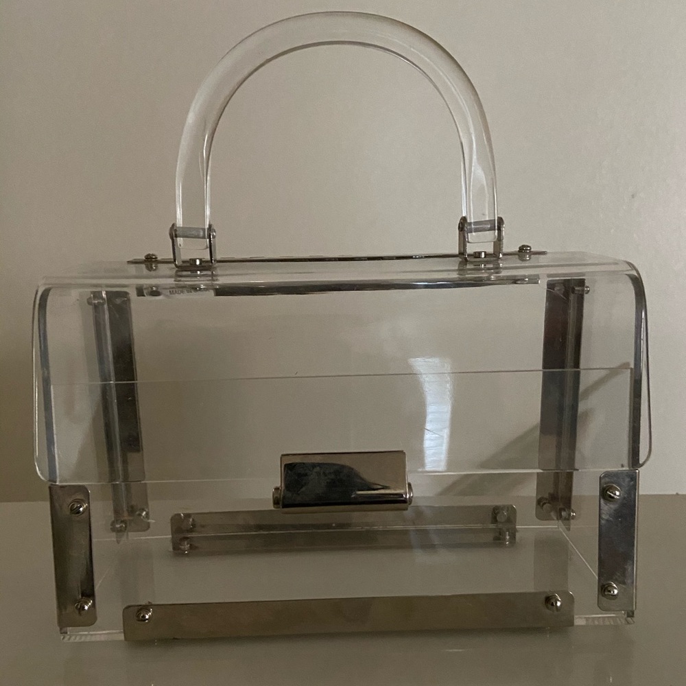 ACRYLIC TOP HANDLE PURSE
